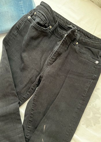 Gri Kadın Denim Pantolon