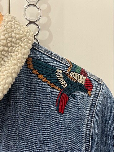 Mavi Jeans nakis islemeli yunlu kot ceket