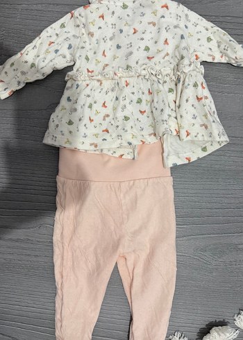 HelloBaby Kız bebek uzun kollu ayaklı pijama takımı