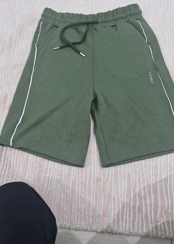 Oysho Haki Rahat Eşofman Altı sort - Görsel 5