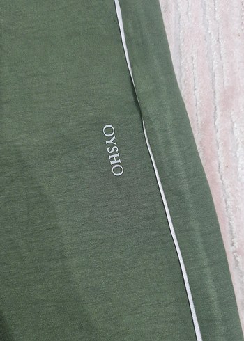 Oysho Haki Rahat Eşofman Altı sort - Görsel 4