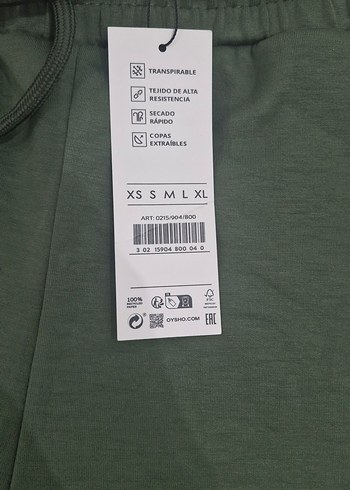 Oysho Haki Rahat Eşofman Altı sort - Görsel 3