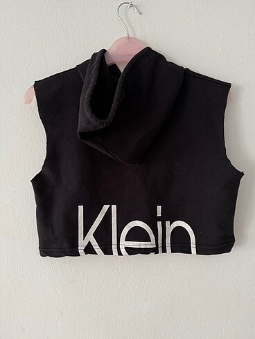 Calvin Klein Calvin klein crop kapüşonlu üst