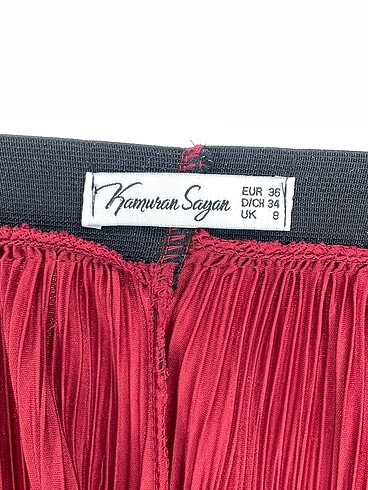 36 Beden bordo Renk PreLoved Midi Etek %70 İndirimli.