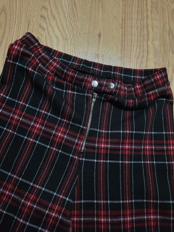 Ekose Grunge Pantolon - Görsel 4