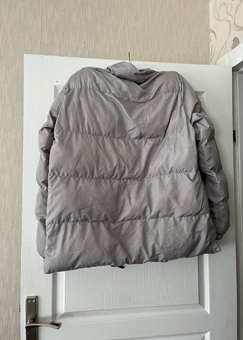 Gri Kadın Midi Kışlık Mont - Görsel 4