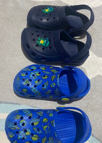 Mavi Erkek Çocuk Sandaletleri Velcro Bantlı