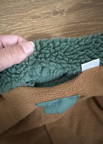 18-24 Ay Beden yeşil Renk Zara pelus mont