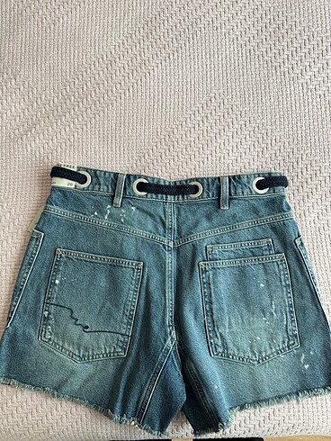 38 Beden lacivert Renk Denim şort