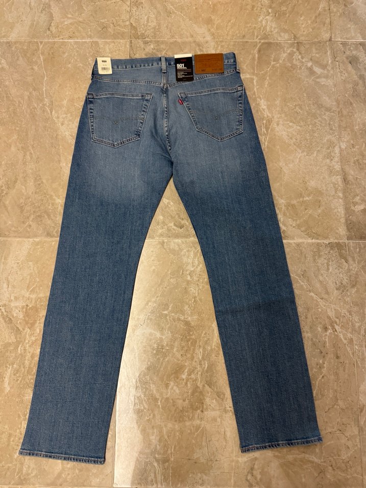 Levis 501 jean pantolon. 32 iç boydur. - Görsel 3