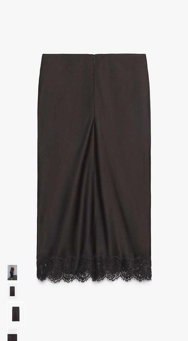 Zara saten etek - Görsel 5