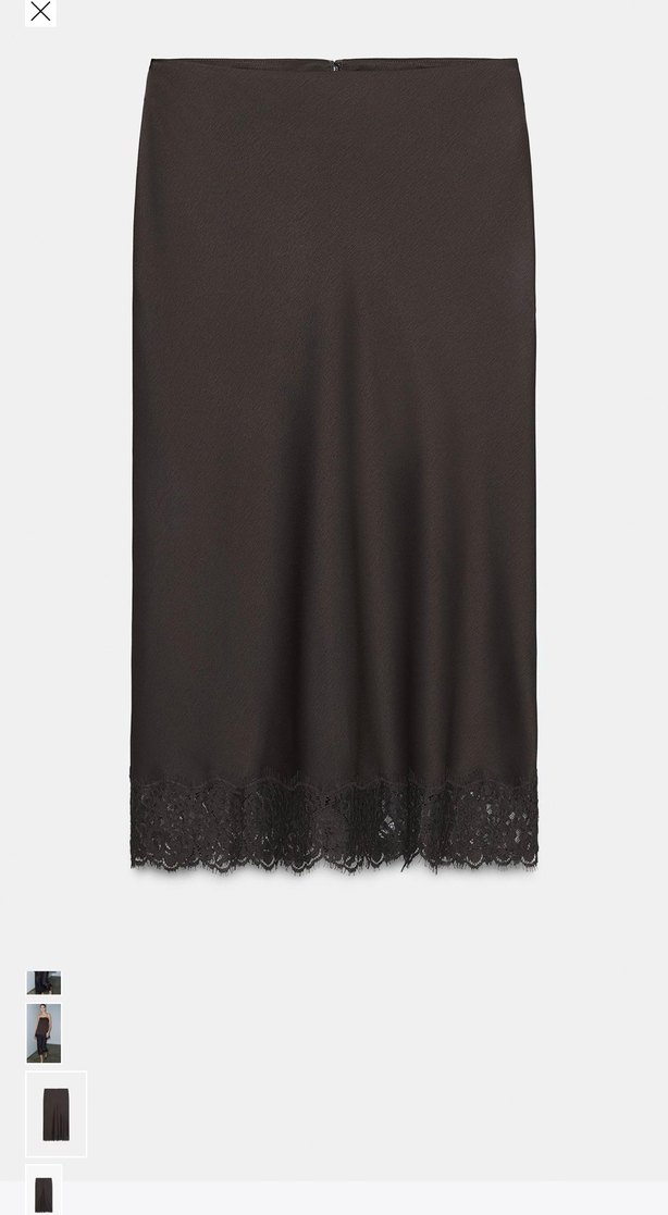 Zara saten etek - Görsel 4