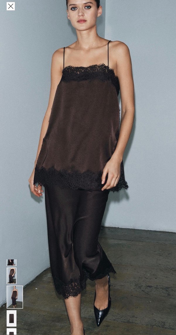 Zara saten etek - Görsel 2