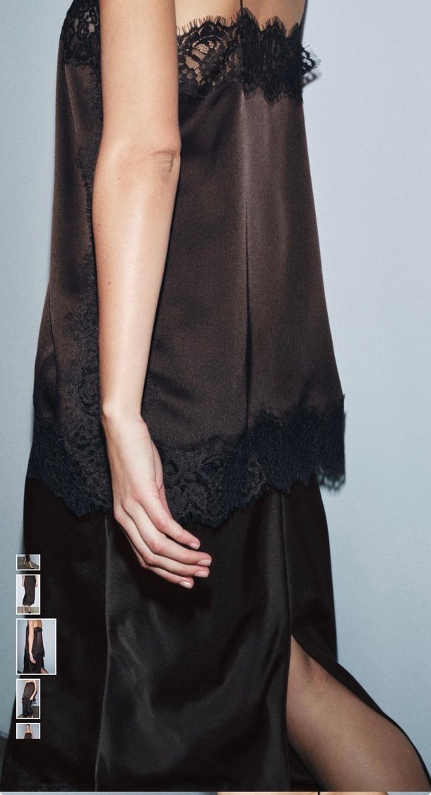 Zara saten etek - Görsel 3