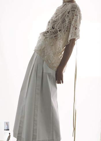 Zara beyaz etek - Görsel 2