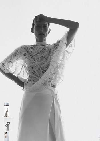 Zara beyaz etek - Görsel 3