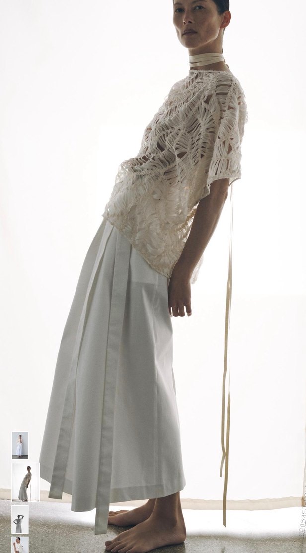 Zara beyaz etek - Görsel 2