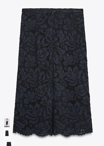 Zara Dantel Detaylı Etek - Görsel 5
