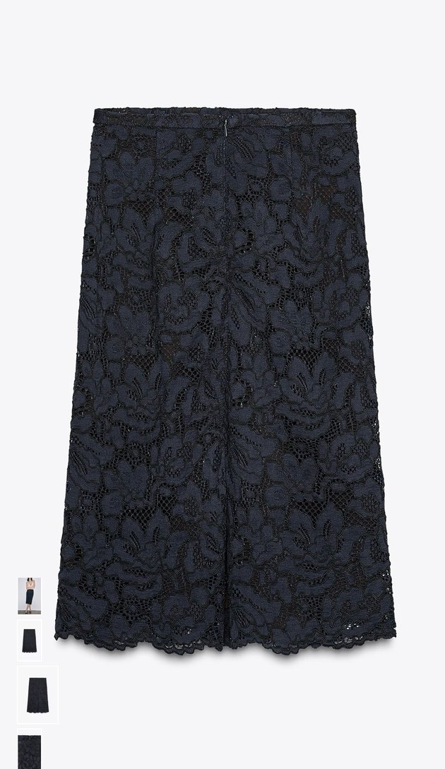 Zara Dantel Detaylı Etek - Görsel 5