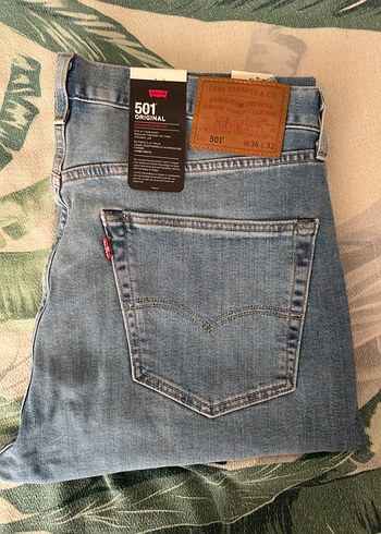Levis Levi S 501 Original Acik Mavi Denim Jean