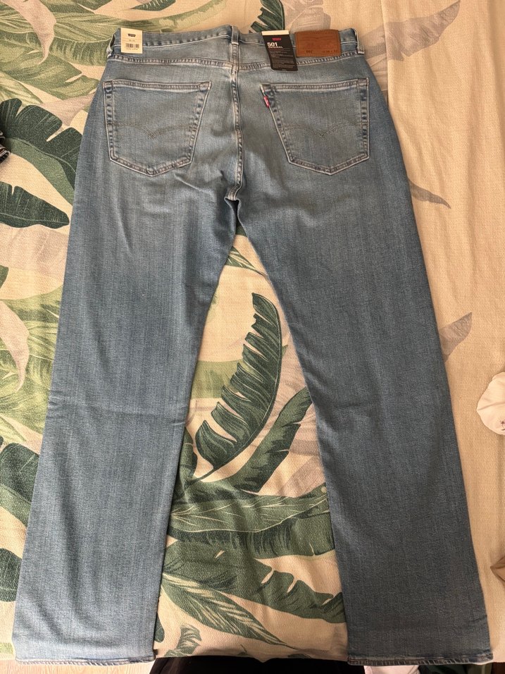 Levi's 501 Original Açık Mavi Denim Jean — görsel 3/4