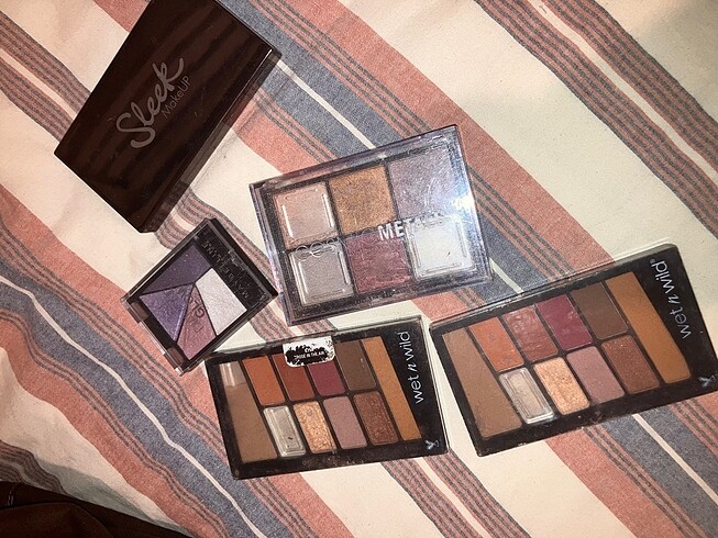 Beden nyx, maybelline newyork, wet n wild far paleti & highlighter pal