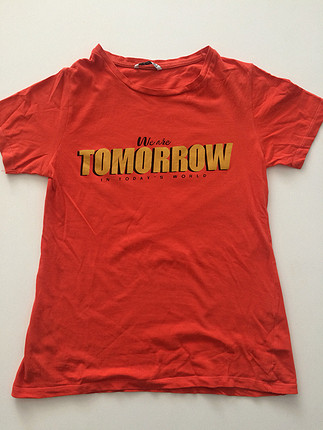 Stradivarius turuncu tshirt
