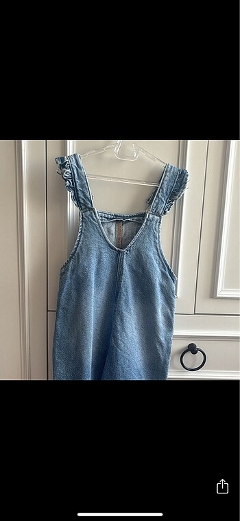 4 Yaş Beden mavi Renk Zara jean tulum