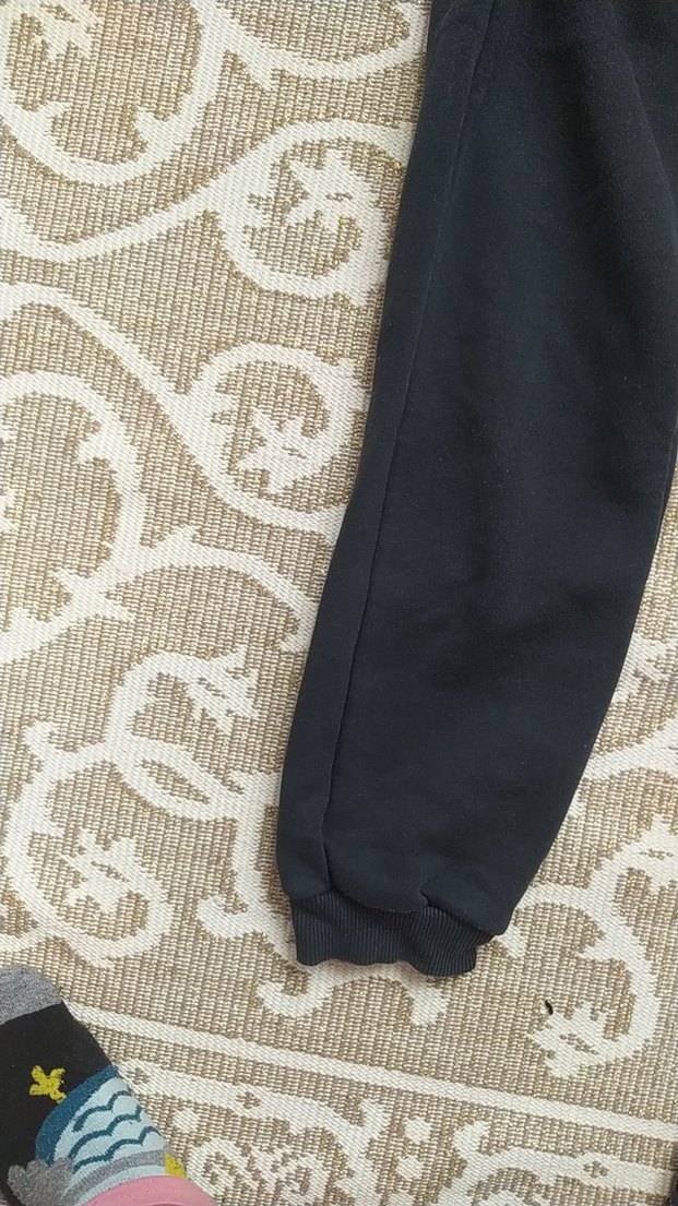 Bağcıklı Siyah Eşofmanı - Görsel 2