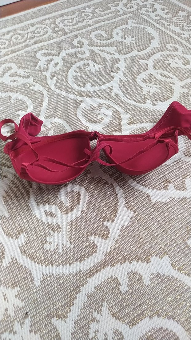 Bordo Renkli Destekli Sütyen - Görsel 5