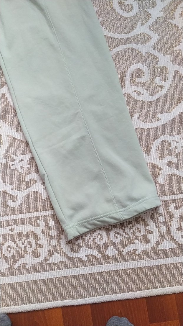 Kadın Yeşil Pamuklu Rahat Kesim Eşofman - Görsel 2