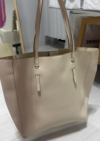 Mango Bej Tote Canta