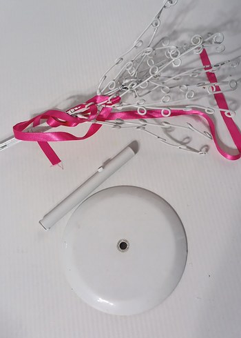 Pembe Katlanır Dekoratif Yelpaze Kurabiye Ağacı #doğum günü - Görsel 3