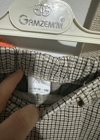 Zara Zara Kemer Detaylı Ekose Mini Etek