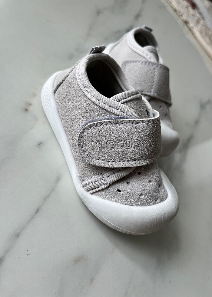 Vicco gri bebek ilk adım ayakkabısı - Görsel 2