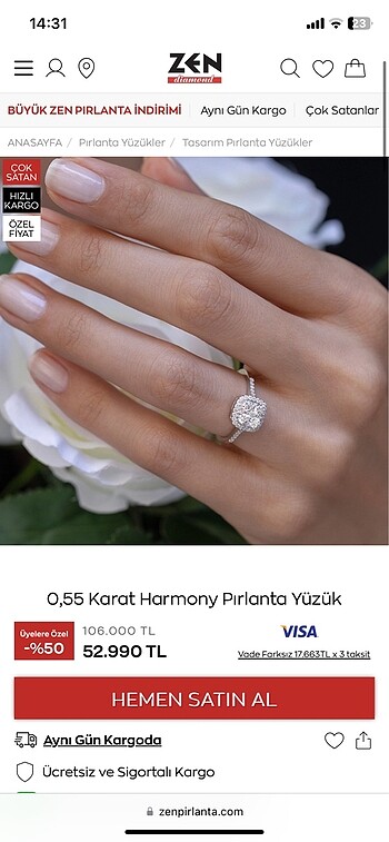 Zen Harmony Yüzük
