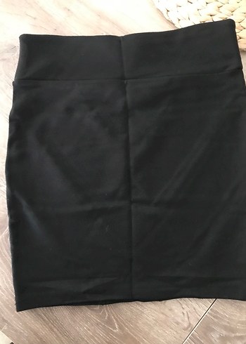 Siyah Düz Mini Etek - Görsel 2