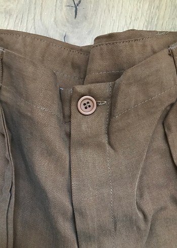 Kadın Keten Kemerli Pantolon - Görsel 3