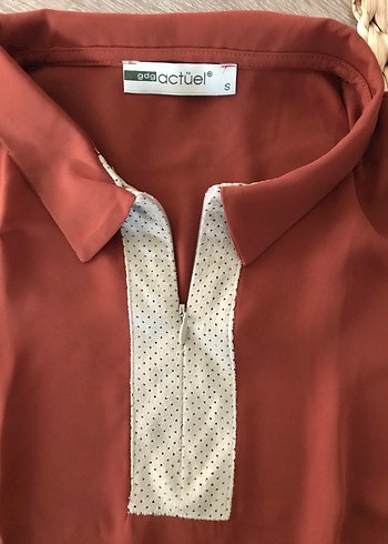 Kahverengi Kadın Tişört - Görsel 3