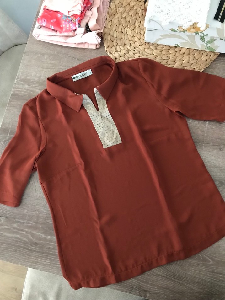 Kahverengi Kadın Tişört - Görsel 2