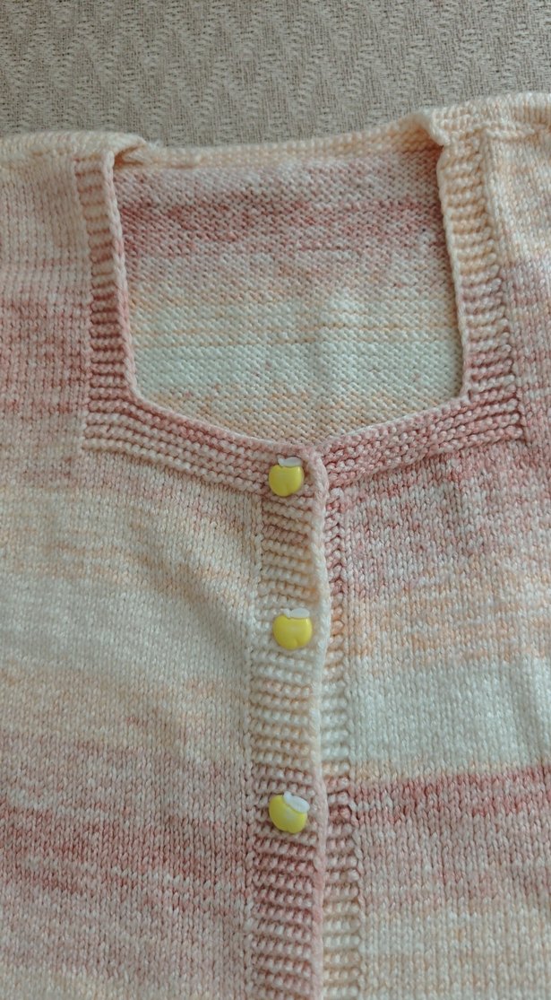 Kız Çocuk Çok Renkli Örgü Yelek - Görsel 2