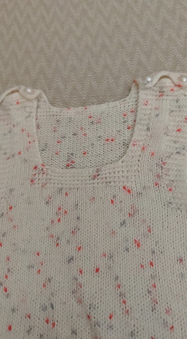 Kız Çocuk Örgü Kolsuz Yelek - Görsel 2