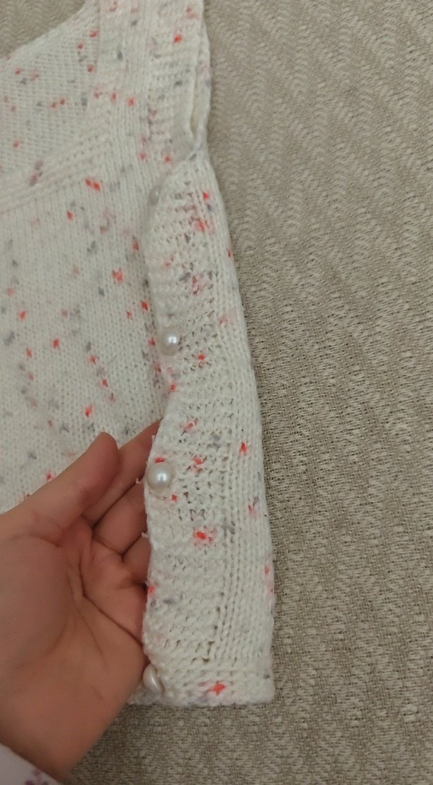 Kız Çocuk Örgü Kolsuz Yelek - Görsel 3