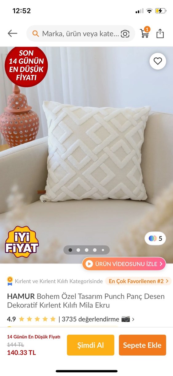 Punch kırlent - Görsel 2