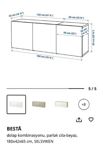 İkea Besta dolap - Görsel 2