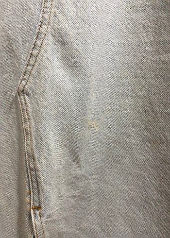 midi yırtmaçlı denim etek - Görsel 6