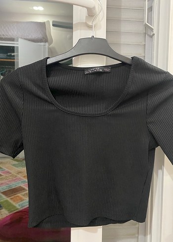 siyah crop top - Görsel 4