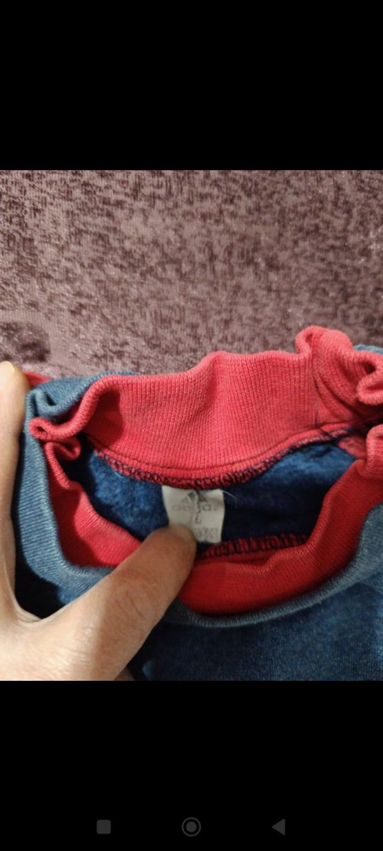 Adidas Mavi Kırmızı Erkek Sweatshirt - Görsel 4