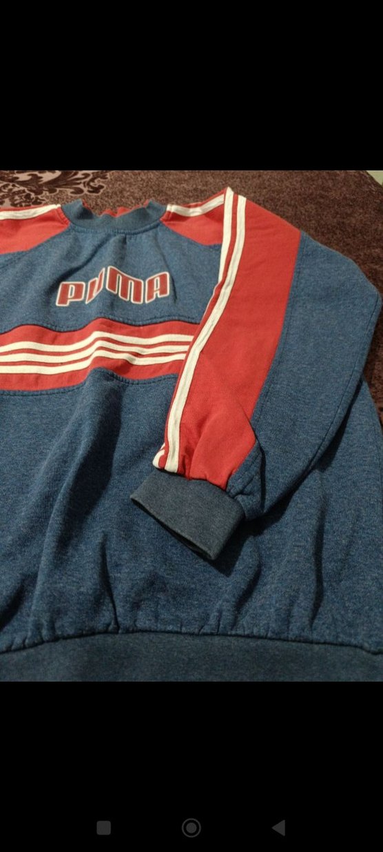 Adidas Mavi Kırmızı Erkek Sweatshirt - Görsel 3