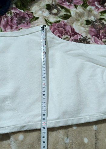 Zara Beyaz Pamuklu Rahat Kesim Kadın Pantolon - Görsel 6